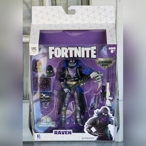 New Epic Games Raven Legendary Series Fortnite Articulated Figure